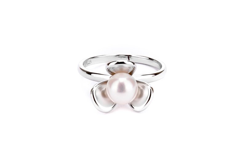Clover Ring - White Gold