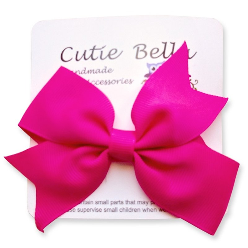 Cutie Bella Dream Bow Handmade Hair Accessories All Inclusive Bow Stretch Hair Clip - Fuchsia