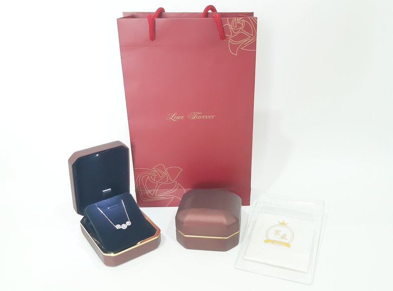 Love champagne red LED light gift box bag set