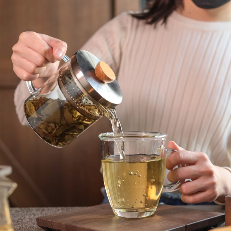 高密度濾網、輕鬆泡好茶丨Driver 冷熱兩用泡茶壺-400ml - 茶壺/茶杯/茶具 - 玻璃 橘色