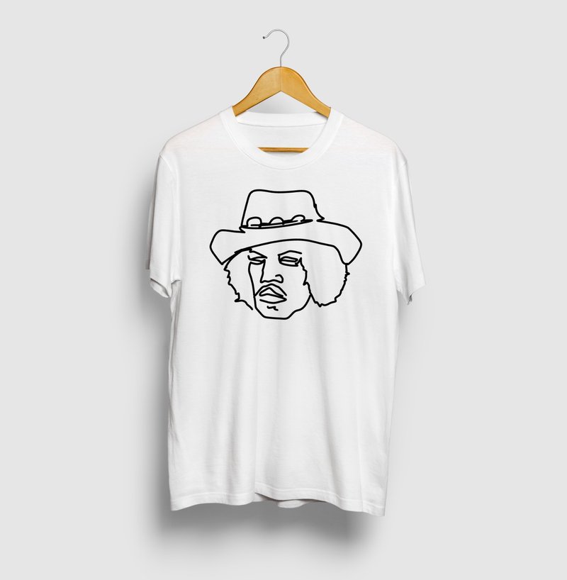 Jimi Hen Art Illustration 2 T-shirt Music Rock Guitar Great