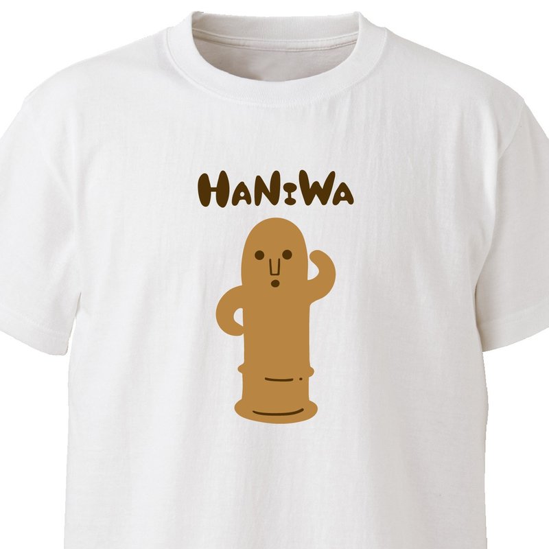HANIWA【ホワイト】ekot Tシャツ イラスト-タカ【笹川ラメ子】