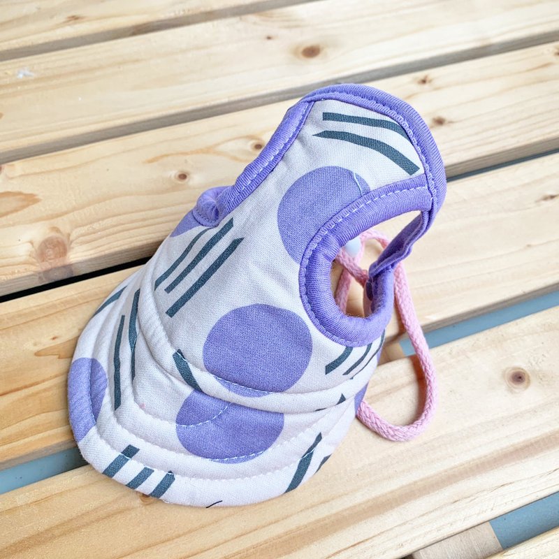 Purple circle flip cap visor M