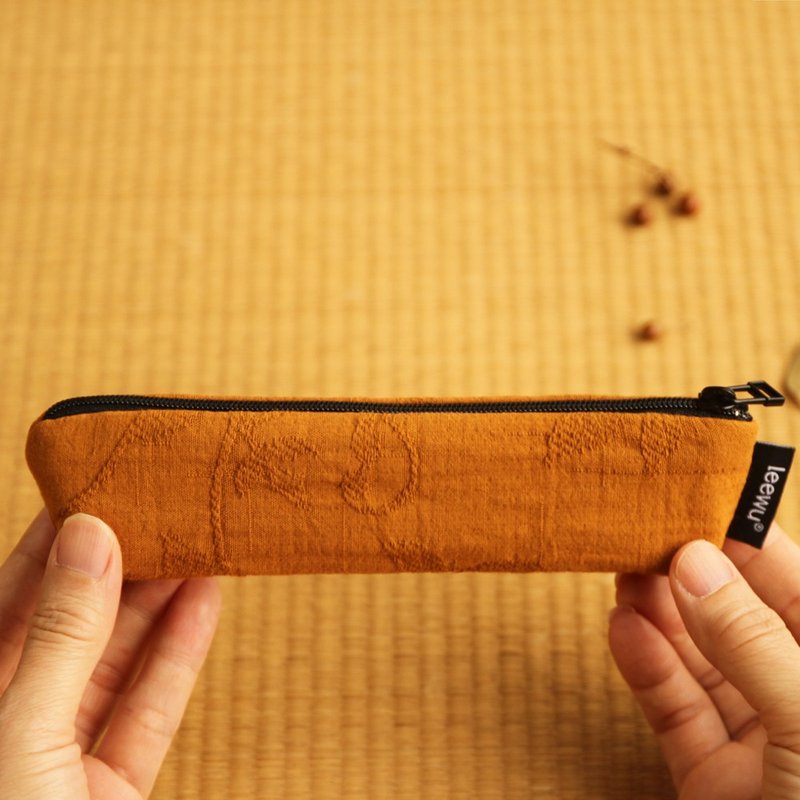 Kyoto season color ‧ boat pen bag KOHAKU amber