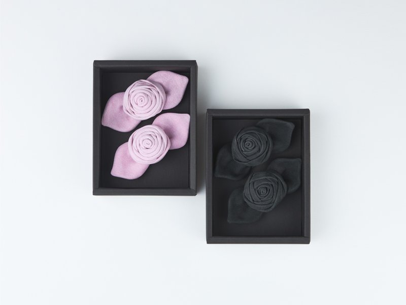 LEBE 雙玫瑰花 配飾 - 其他 - 真皮 粉紅色