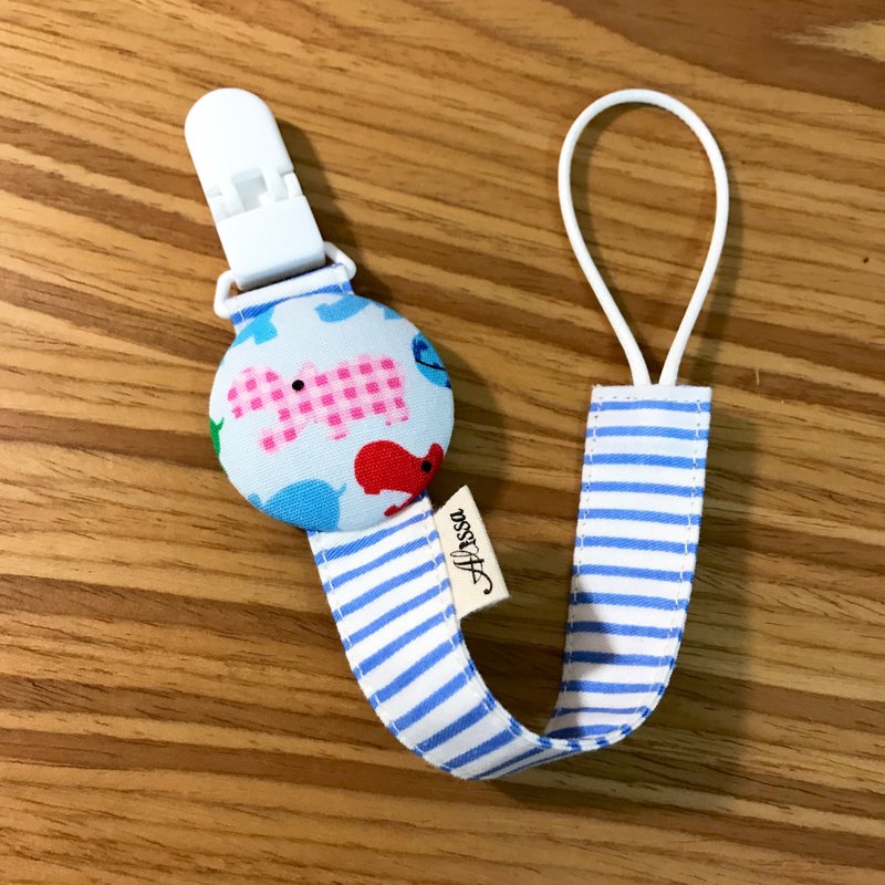 Pink river Masheng ring type pacifier chain. Pacifier clip
