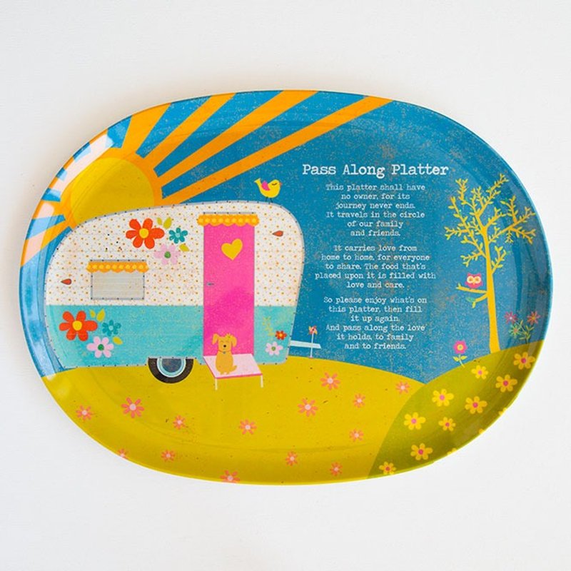 Melamine platter-Camper Pass Along∣MPLT017