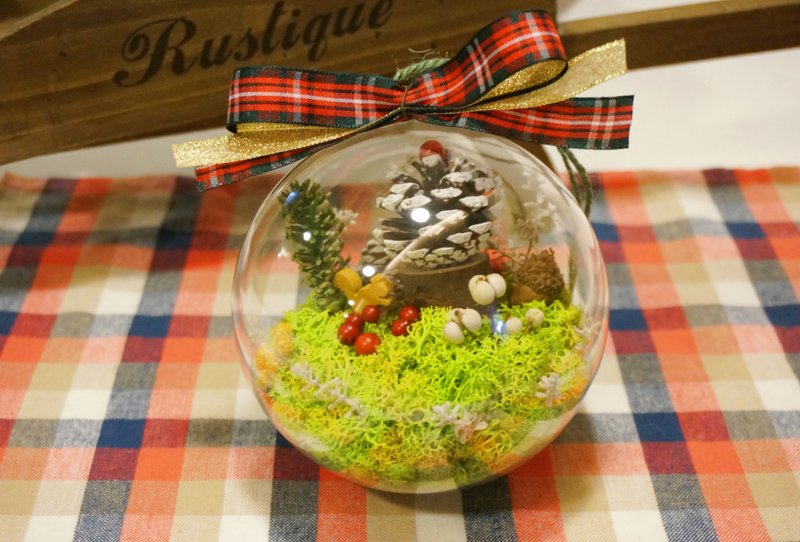 Christmas forest animal flower ball dry flower without flower christmas flower ceremony