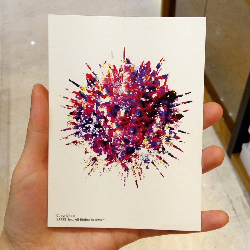 Big Bang Postcard Birthday Card Design Coloring Illustration Drawings Card Universal Card Art Fine Arts Modern Lovers Love Special Interesting Weird Features Weird Cute Taiwan Yellow Fun Funny Eye-catching Tale of Art Sequin Flash Cool Not Famous Brand-nam