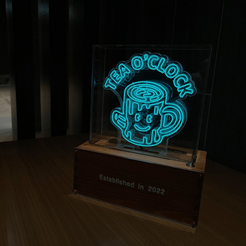 客製化禮物 手工製作字燈 圖案 LOGO LED neon 霓虹燈 禮物訂製 - 燈具/燈飾 - 軟木/水松木 綠色