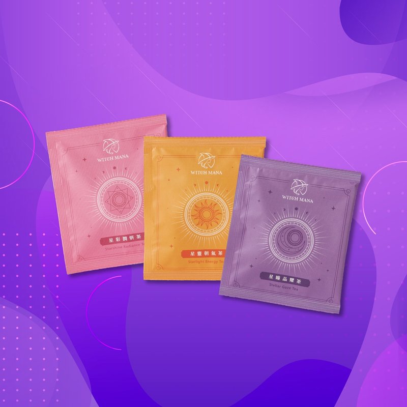 女巫瑪娜-歡慶開幕-限時體驗組 三包組合優惠價 機能茶 漢方茶 - 茶葉/茶包/水果茶 - 其他材質 紫色