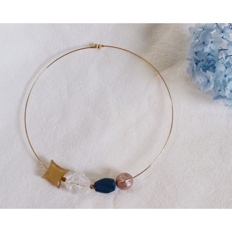 Diamond candy integrated string necklace / neck chain neck ring choker