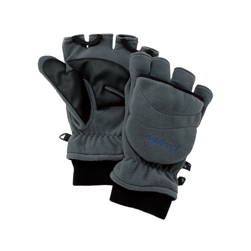 【Wildland 荒野】防風保暖翻蓋手套 中性 中灰色 W2012-92 - 手套 - 聚酯纖維 灰色