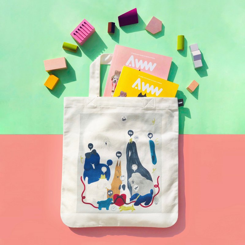 AWW Magazine Volume 1 and Dog Tote Set
