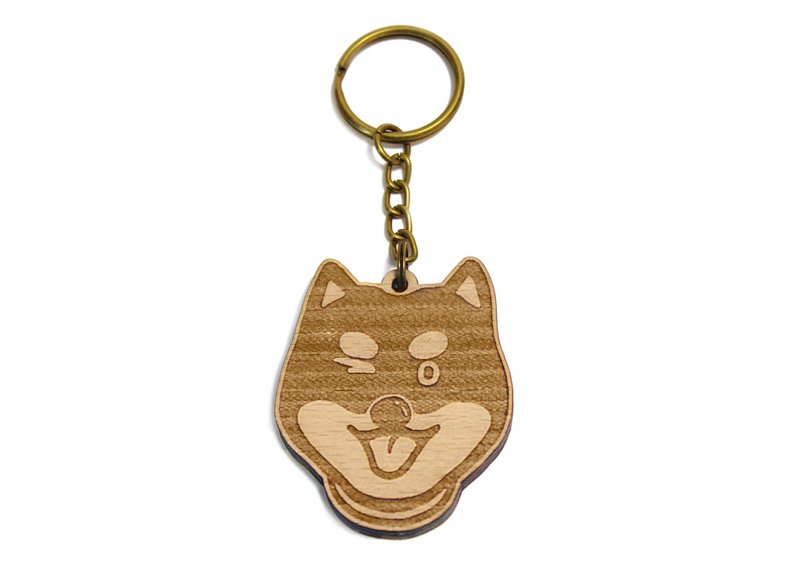 Shiba / red wood / wool children / pet / dog / carpentry / wood key ring / gift / customized