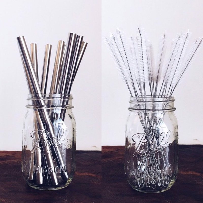 304 stainless steel thick straw special group (including straw brush)