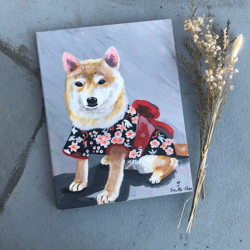 Pet acrylic frameless painting custom