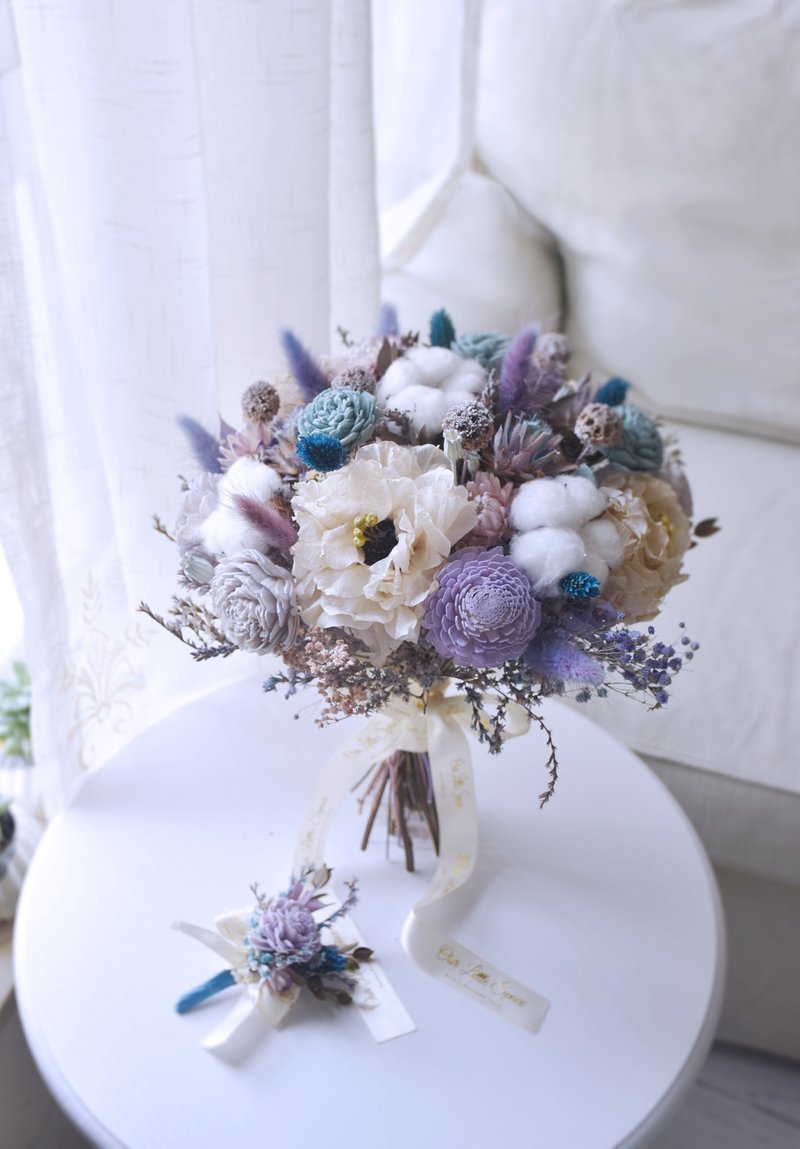 【Our.Little_Space】乾燥花婚禮捧花/婚禮/乾燥花/新娘/客製