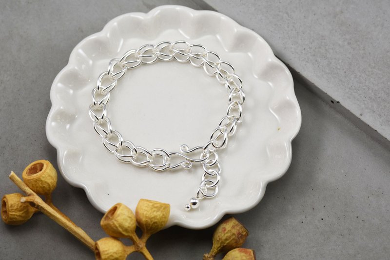 Exclusive silver bracelet - fat bracelet (female)