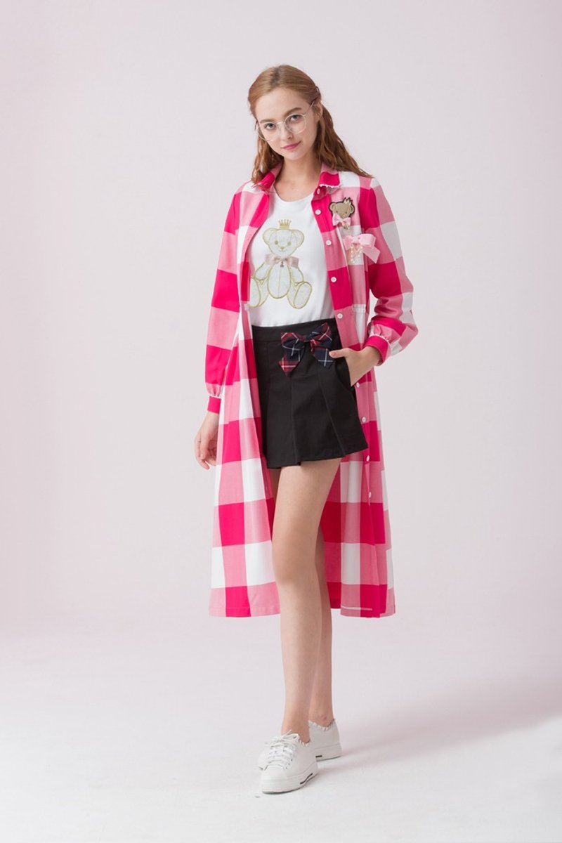 Pink dress trench coat 826319R