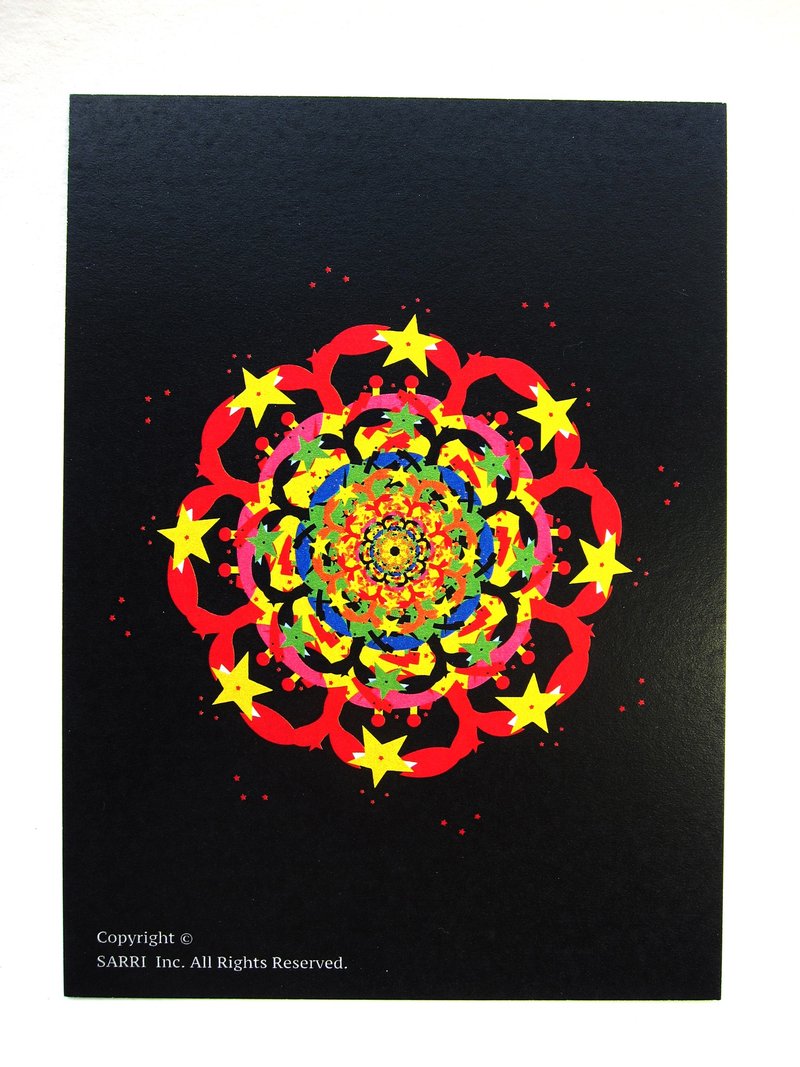 "Fireworks" Postcard Birthday Card Design Coloring Illustration Photo Album Card Universal Card Art Art Modern Lovers Love Special Interesting Weird Features Weird Cute Taiwan Yellow Fun Funny Eye-catching Tale of Art Sequins Dazzle Cool Not Famo