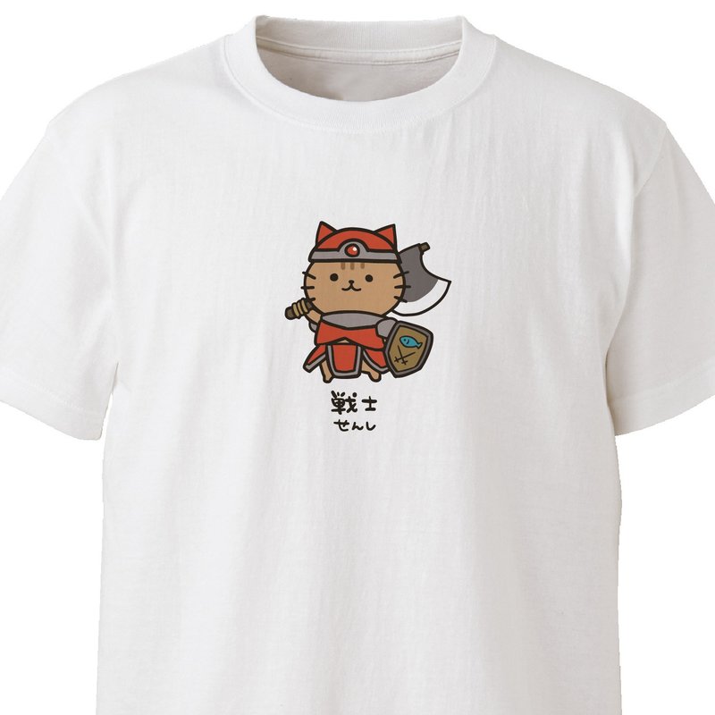 戦士【ホワイト】ekot Tシャツ イラスト-タカ【笹川ラメ子】