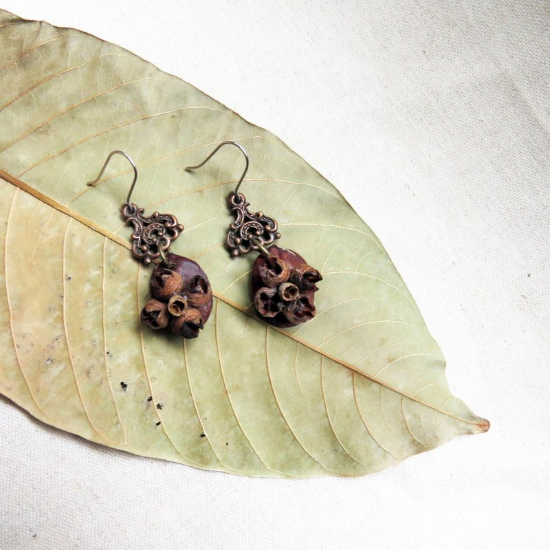 Lemon tart fruit earrings