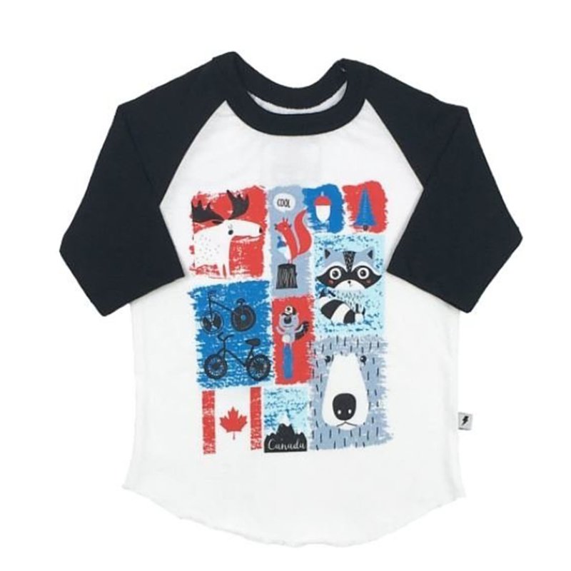 Impression Pattern Baseball Cotton Top