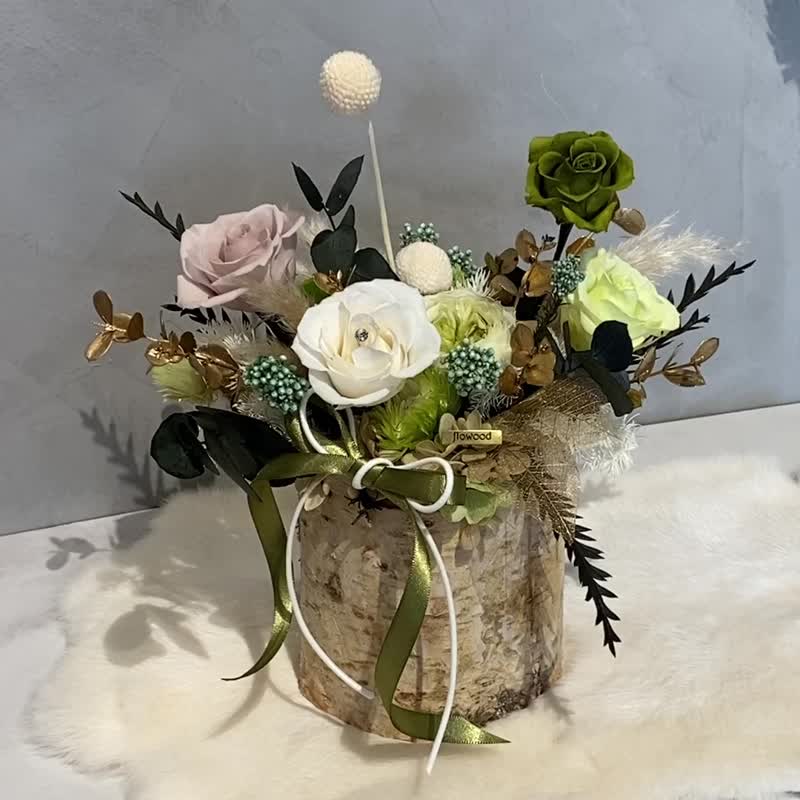 Congratulations on the opening of the flower gift and the opening of the new home, Green Gold (Taichung only) - Dried Flowers & Bouquets - Plants & Flowers Green