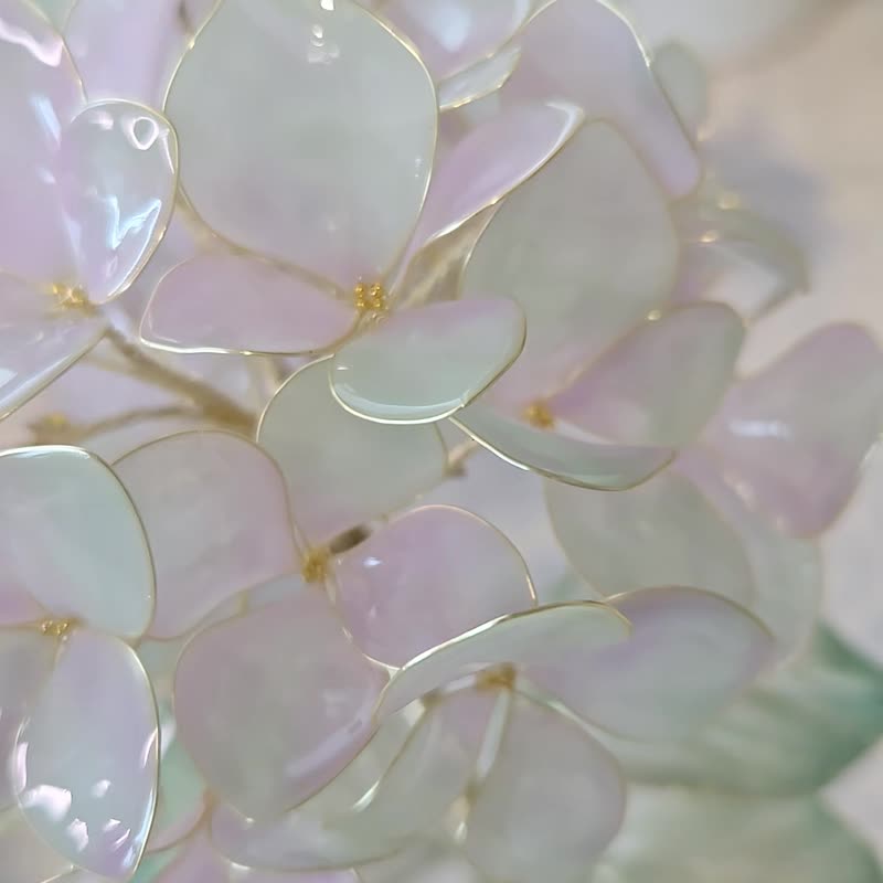 【誕生花燈】6月・繡球花。小夜燈。生日禮物 - 燈具/燈飾 - 樹脂