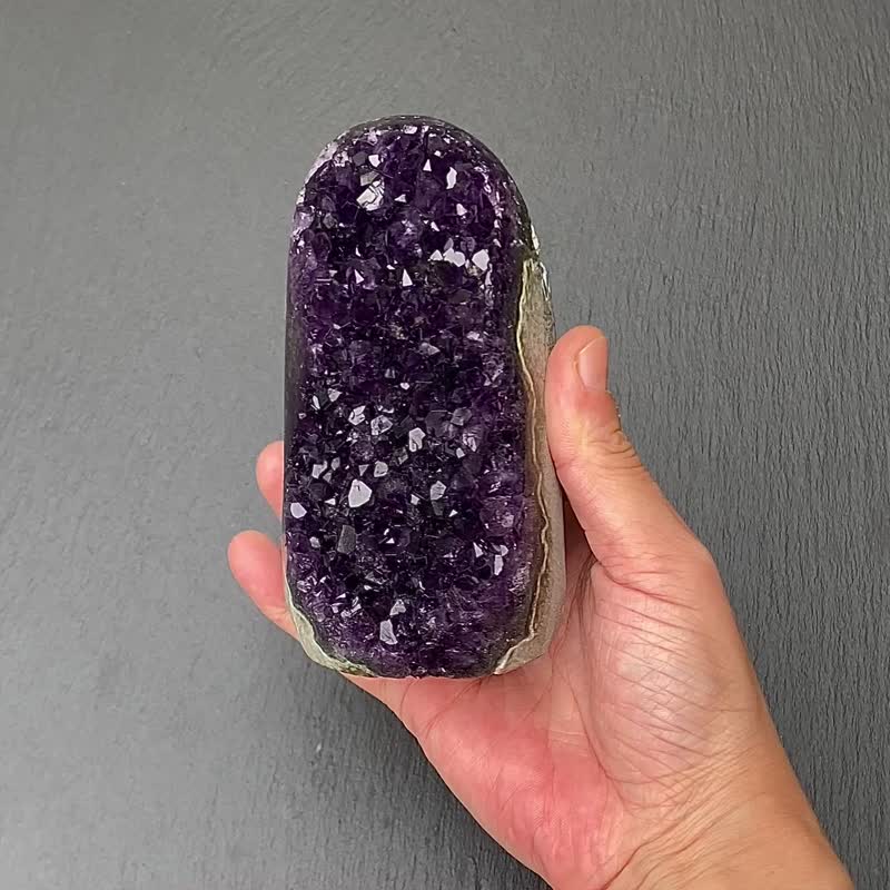 天然原礦頂級帝王紫 紫晶鎮  紫晶簇 紫水晶 開運財運水晶 消磁 - 擺飾/家飾品 - 水晶 紫色