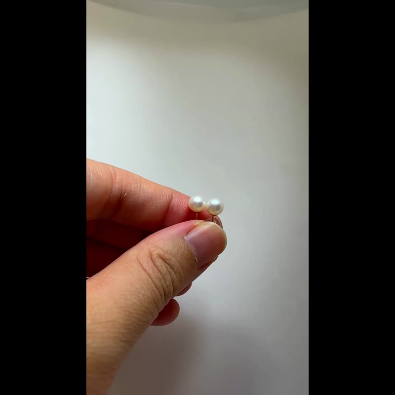 光域路路通18K金天然淡水珍珠淡水真珠珍珠項鍊珍珠耳釘珍珠耳環7 - 項鍊 - 珍珠 白色