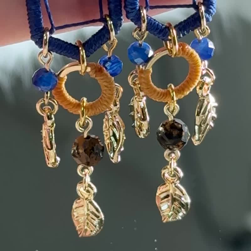 手工捕夢網耳環 - 耳環/耳夾/耳骨夾 - 其他金屬 多色