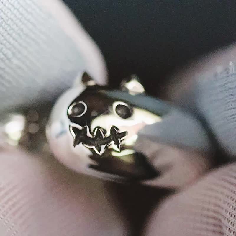 おばけにゃんリング silver925 - 戒指 - 純銀 銀色