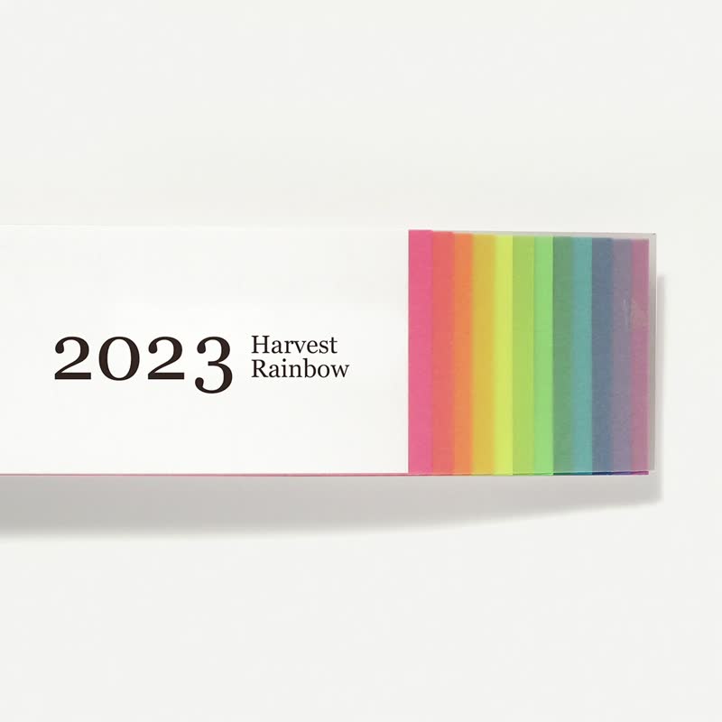 Harvest Rainbow 2023 Mini Desk Calendar and Planner, Creative Calendar for Chris - Calendars - Paper Multicolor
