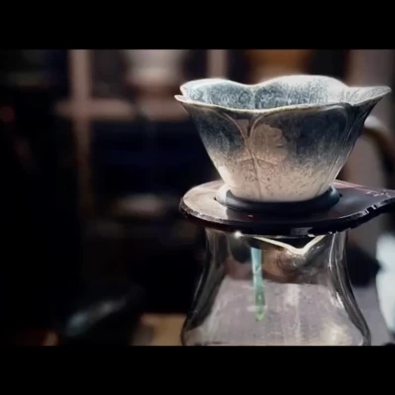 台灣H.U.A.杜鵑手沖咖啡陶瓷濾杯 - 咖啡壺/咖啡周邊 - 陶 