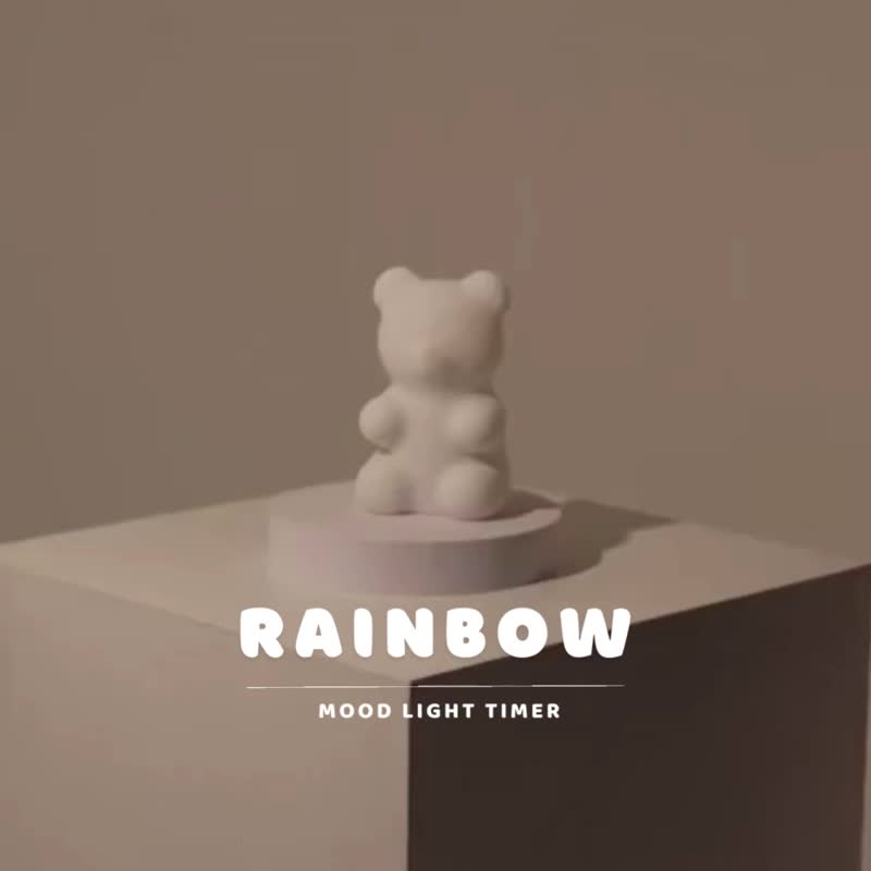 Korea JellyGom Rainbow Gummy Bear Mood Touch Lamp - โคมไฟ - ซิลิคอน หลากหลายสี