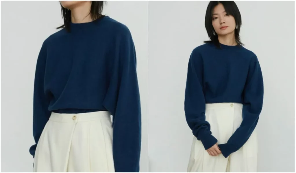 韓國寬鬆毛衣穿搭