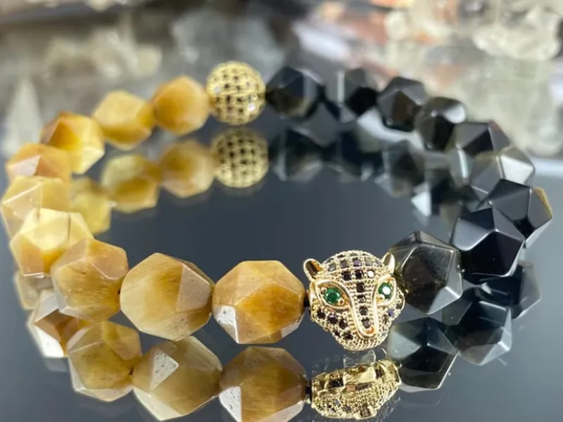 虎眼石功效 里昂 Lyon 金錢豹金黃虎眼石水晶手鍊