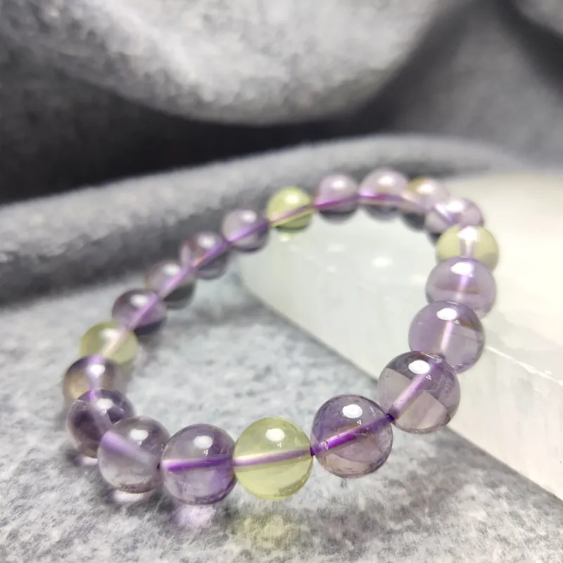 紫黃晶功效 Double W 天然水晶創作館 巴西紫黃晶手串