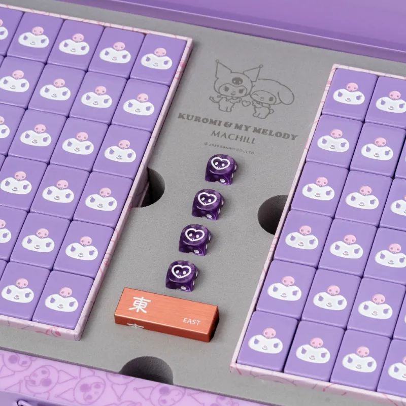 三麗鷗角色名字 MACHILL 馬丘 x Kuromi 聯名麻將組