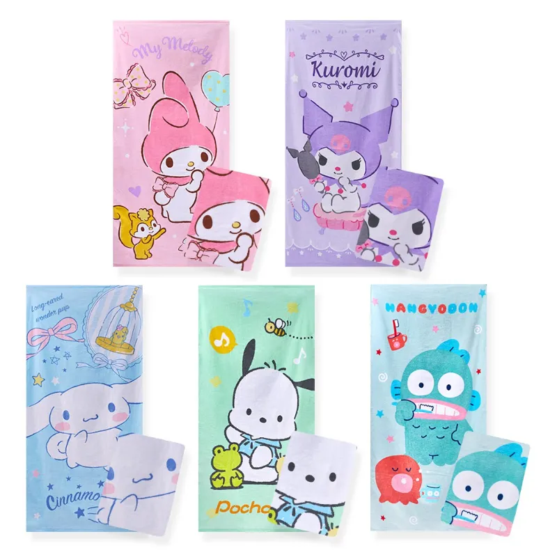 三麗鷗角色名字 ONEDER旺達棉品【ONEDER旺達】三麗鷗酷洛米大浴巾 大耳狗 帕洽狗 純棉大浴巾