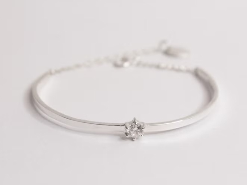 鋯石 Mojito Silver 蘇聯鑽純銀手工手環鍊