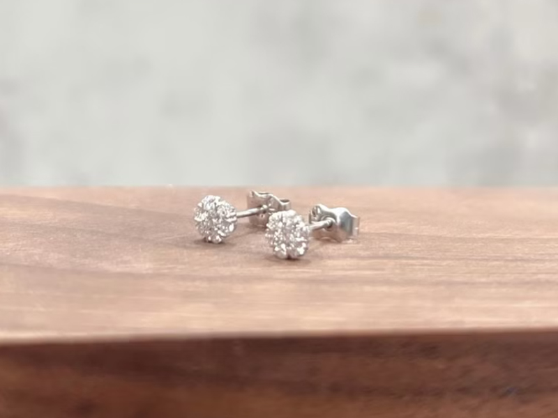 鋯石 Juno Jewelry 嘉龍珠寶 天然南非鑽石耳環