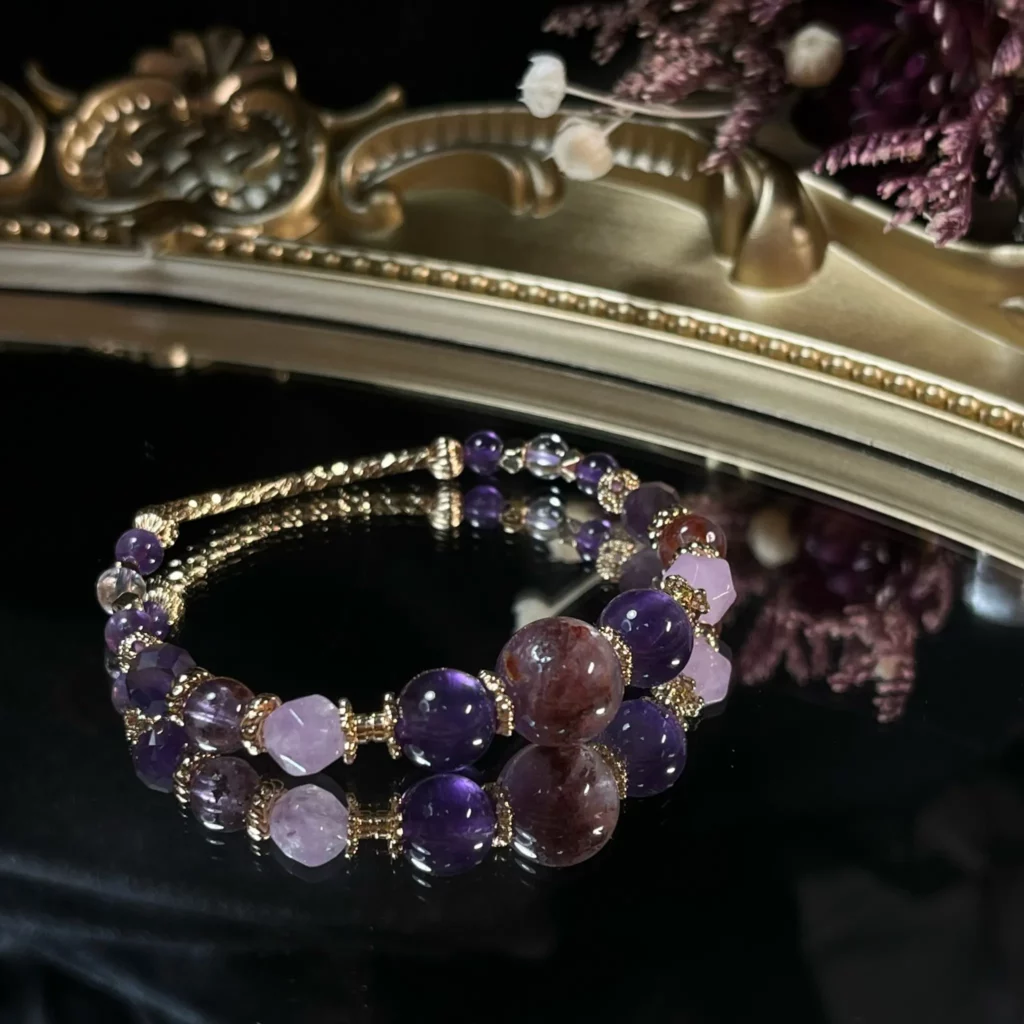 火象星座特質:此在水晶 Cizai Crystal紫水晶 天然水晶手鏈