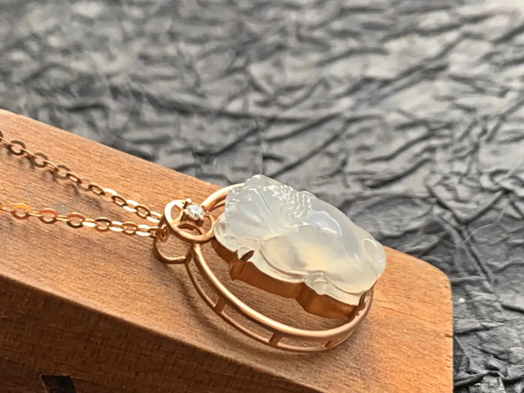 火象星座特質:淳玉晶品坊 天然翡翠冰種貔貅項鍊