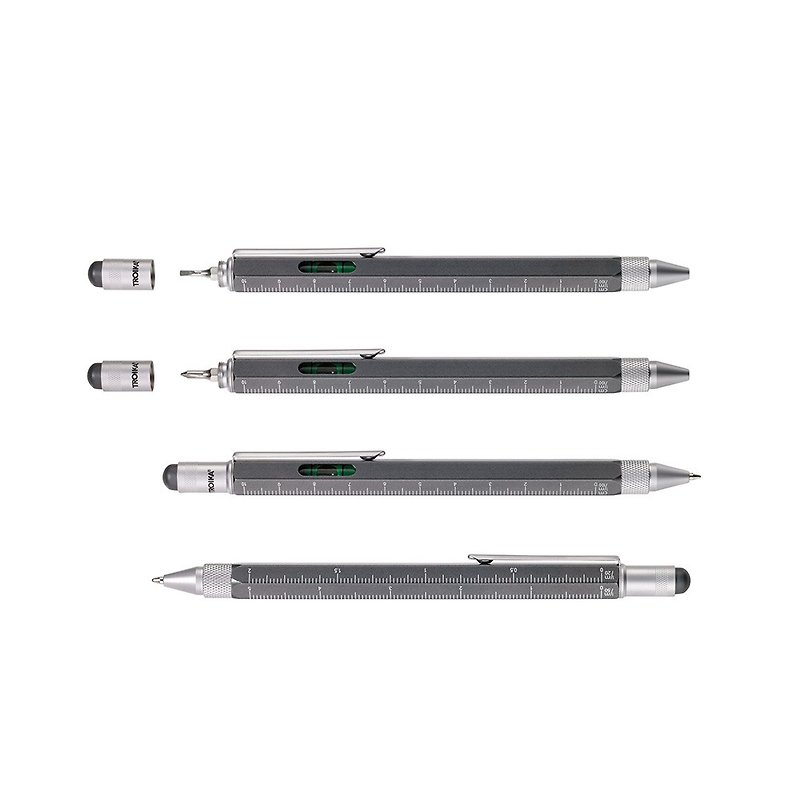 多機能ツールペン（アイアングレー） - 油性・ゲルインクボールペン - 金属 グレー