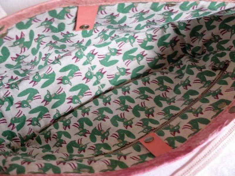Handmade Japanese paper bag <flower> - Messenger Bags & Sling Bags - Paper Pink