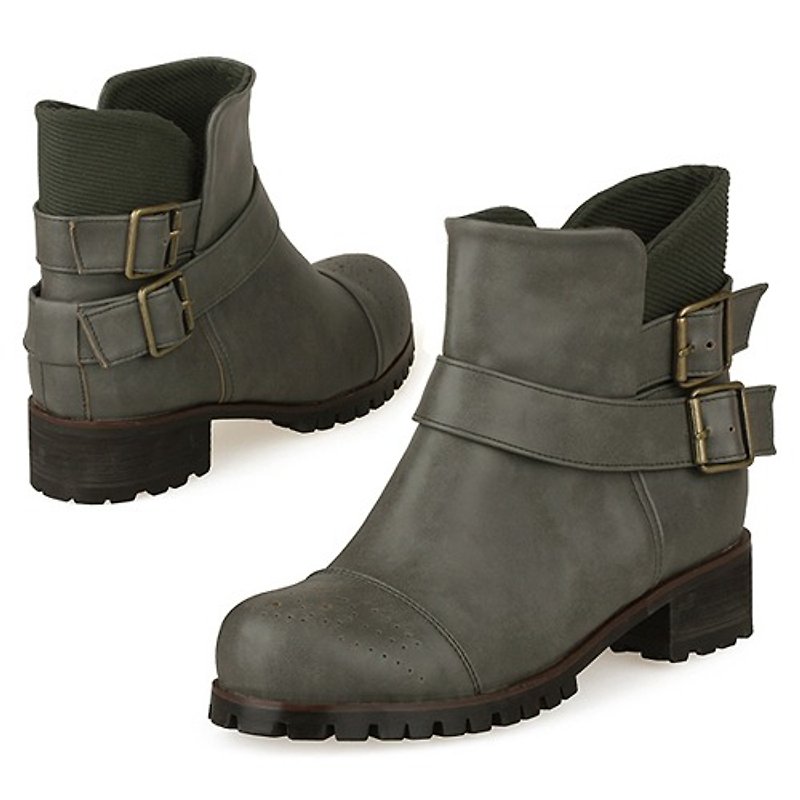 【Korean Style】SPUR Cute soldier boots 17080 KAKAI - Women's Casual Shoes - Genuine Leather 