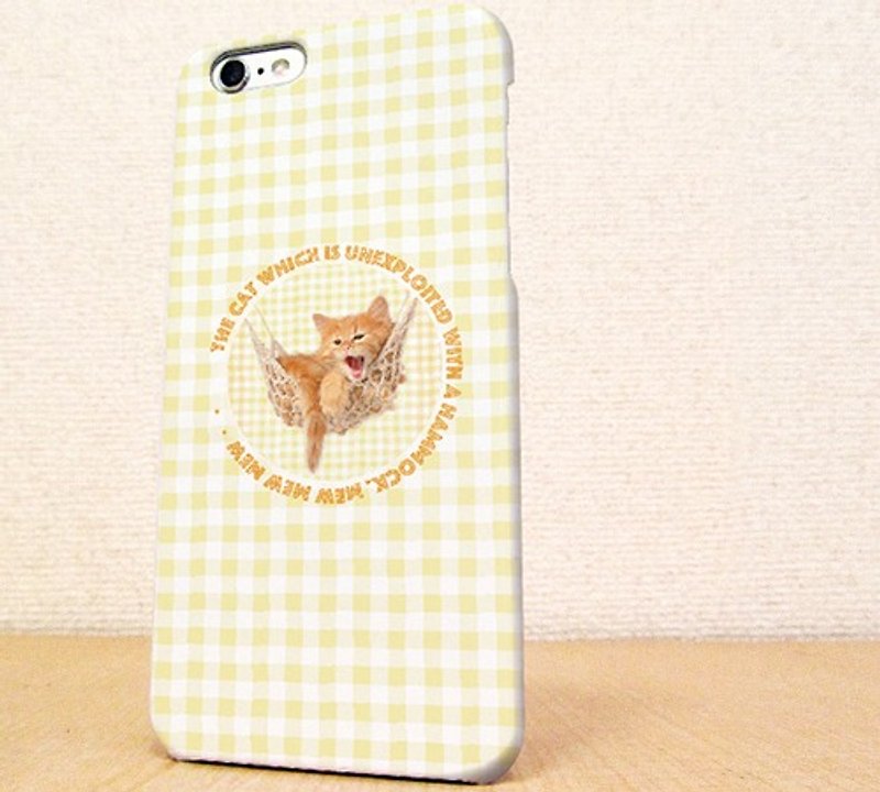 (Free shipping) iPhone case GALAXY case ☆ The kitten which sleeps at a cot - เคส/ซองมือถือ - พลาสติก สีส้ม